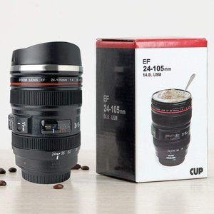 Camera lens coffee mug